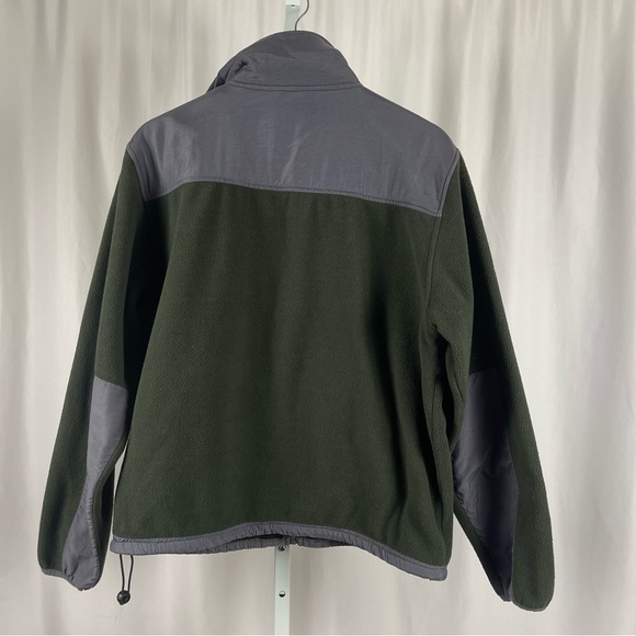 PB Basics Large Lightweight Olive Green Fleece Jacket Soft Shell Outdoor Hiking - Picture 2 of 8